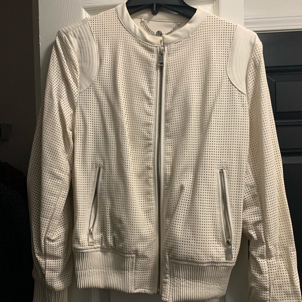 Off White Leather Jacket